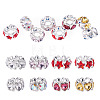 8Pcs 2 Styles Alloy Rhinestone European Beads FIND-TA0010-84-1