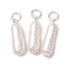 Natural Baroque Keshi Pearl Pendants PALLOY-JF05493-03-1