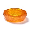 Resin with Natural Citrine Chip Stones Ashtray DJEW-F015-07G-3