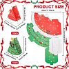 20Pcs 2 Colors Christmas Theme Foldable Triangle Cardboard Boxes CON-BC0006-96-2