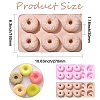 2Pcs 2 Colors Donut Baking Silicone Molds ST-CJ0043-081-2