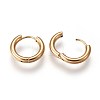 Ion Plating(IP) 304 Stainless Steel Huggie Hoop Earrings X-EJEW-O087-06B-2