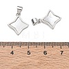Rack Plating Brass & Natural White Shell Pendants SH-CBAB0A4-13P-3