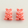 Craft Style Colorful Bunny Acrylic Beads MACR-Q157-M09-2