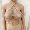 Alloy Full Crystal Rhinestone Tassel Sexy Body Chains for Bikini WGE7893-02-2