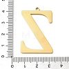 304 Stainless Steel Pendants STAS-C157-01G-Z-3