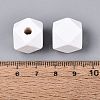 Spray Painted Wood European Beads WOOD-F017-07D-4