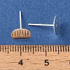 Brass Studs Earrings Finding X-KK-K383-05A-S-3