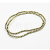 Round Non-magnetic Synthetic Hematite Beads Strands X-G-D617-4mm-27-3