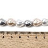 Electroplated Glass Shell Pearl Beads Strands BSHE-B009-D03-01-4