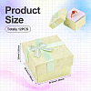 Square Paper Jewelry Gift Boxes with Bowknot CON-TAC0010-80B-12