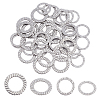 Unicraftale 40Pcs 2 Style 304 Stainless Steel Linking Rings STAS-UN0022-16P-1