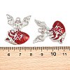 Rack Plating Alloy Enamel Pendants AL-CBA2B10-01P-06-3