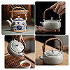   4 Pcs 2 Colors Rattan Metal Teapot Handle FIND-PH0001-06-5