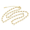 5MM Brass Teardrop Link Chain Necklaces for Women NJEW-F366-04A-2
