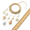 Coastal Shell & Starfish Hanging Ornament HJEW-TA00473-3