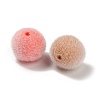 Flocky Opaque Acrylic Beads OACR-I026-01C-2