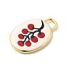 Printed Brass Pendants KK-K274-07G-19-2