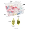 50Pcs Handmade Gold Sand Lampwork Beads LAMP-FS0001-22-4