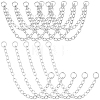 10Pcs 2 Styles Stainless Steel Cartilage Earrings with Dangle Chains AJEW-BBC0001-14-7