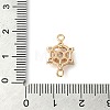 Brass Pave Clear Cubic Zirconia Connector Charms KK-G503-30G-3