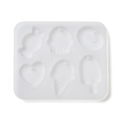 Ice Cream/Cake/Donut Pendant DIY Silicone Mold X1-DIY-K073-09C-1