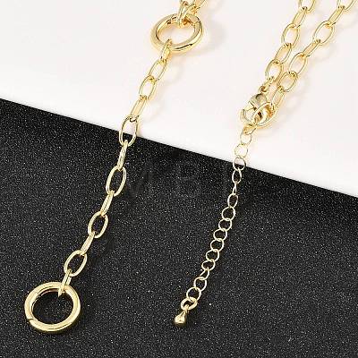 Brass Cable Chain Y Lariat Necklaces NJEW-H087-06C-G-1