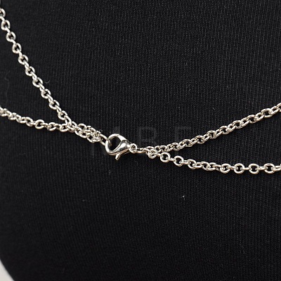Double Layer Chain Body Necklace for Sexy Women NJEW-C00002-02-1