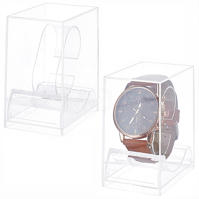 2Pcs Plastic Single Watch Boxes ODIS-CN0001-13A-1