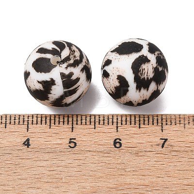 Food Grade Eco-Friendly Printed Silicone Beads SIL-A013-01A-12-1