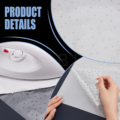 24Pcs Glitter Hotfix Rhinestone Sheet DIY-FG0010-10C-1