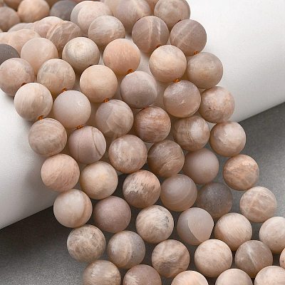 Natural Sunstone Beads Strands G-J372-05-8mm-A-1