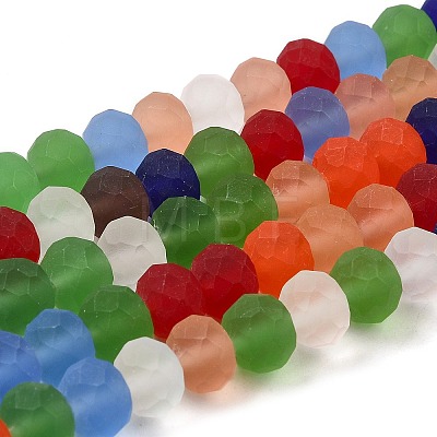 Transparent Glass Beads Strands X-EGLA-A034-M10mm-63-1