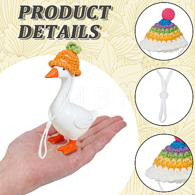 8Pcs 8 Styles Polyester Doll Hat DIY-SC0033-54B-1