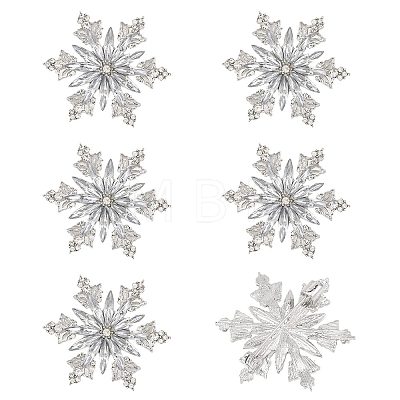 Christmas Alloy Rhinestone Lapel Pins JEWB-WH0028-135-1