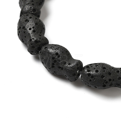 Natural Lava Rock Beads Strands G-U007-01L-1