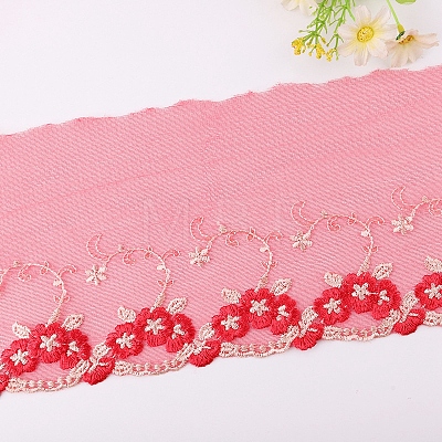 Polyester Lace Trim Ribbons PW-WG82544-05-1-1