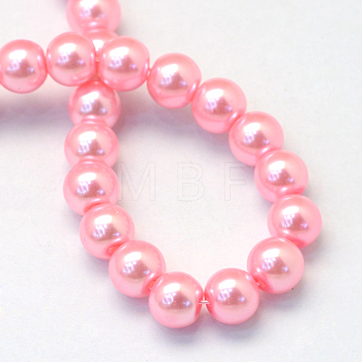 Baking Painted Glass Pearl Bead Strands X-HY-Q003-3mm-53-1