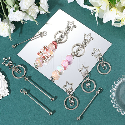 10Pcs Alloy Keychain Clasps KEYC-SC0001-79A-1