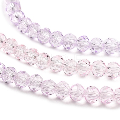 Transparent Painted Glass Beads Strands DGLA-A034-T4mm-A05-1