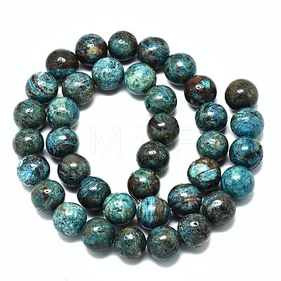 Natural Wave Jasper Beads Strands G-R485-10-10mm-1-1