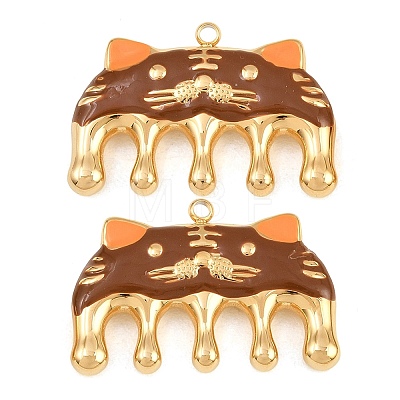 304 Stainless Steel Enamel Pendants SA-CBA033B-04G-02-1