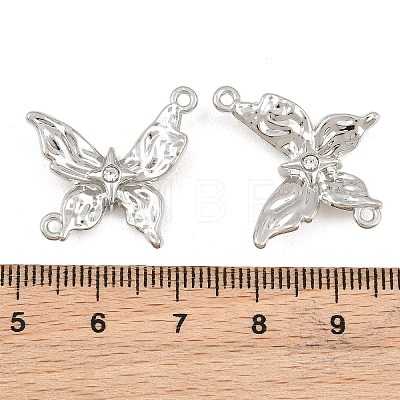 Alloy with Rhinestone Connector Charms RB-CBA7AC6-02P-02-1