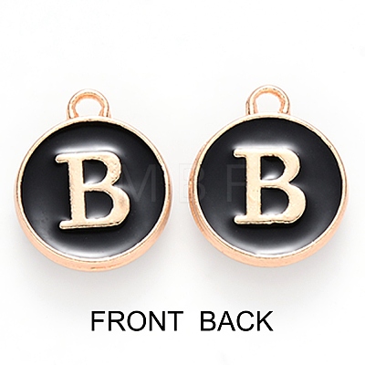 Golden Plated Enamel Alloy Charms ENAM-SZ0001-26B-B-1