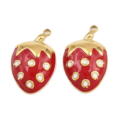 304 Stainless Steel Enamel Pendants STAS-Z166-23A-G-1