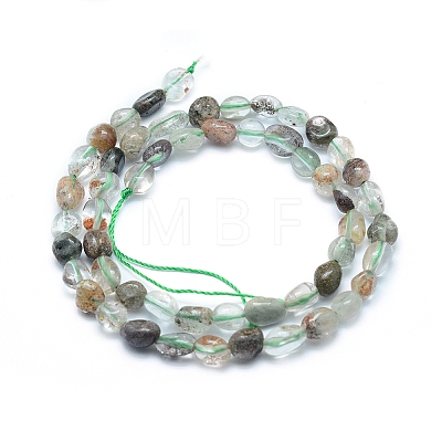 Natural Lodolite Quartz Beads Strands X-G-L550A-07-1