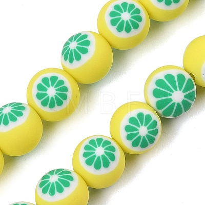 Handmade Polymer Clay Beads Strands PY-CBAEC33-02-1