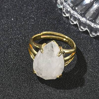 Brass Cuff Open Rings RJEW-D347-04G-16-1