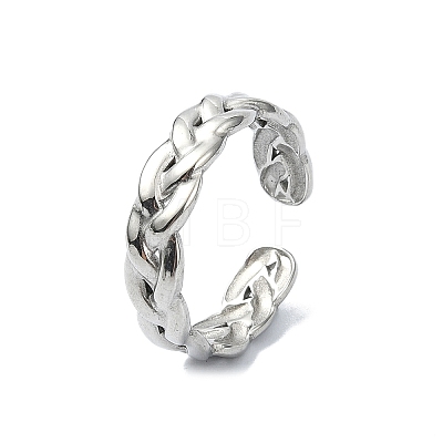 304 Stainless Steel Cuff Rings RJEW-M019-23P-1