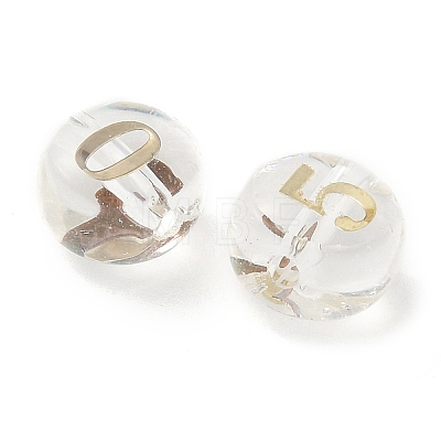 10Pcs Transparency Glass Beads GLAA-Q001-01A-1